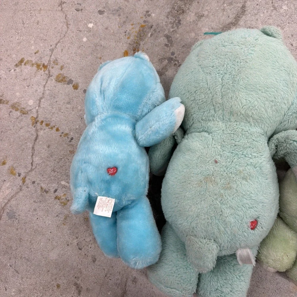3 Vintage 1983 Kenner Care Bears Bedtime and Grumpy Bears Pre-Owned